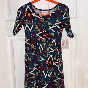 LuLaRoe Adeline Dress Girls Size 6 NWT